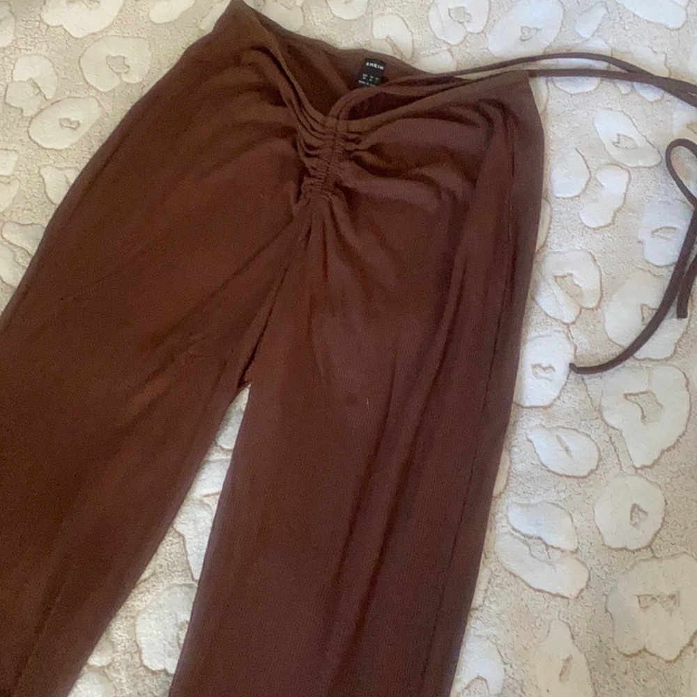 Yoga v self tie pants